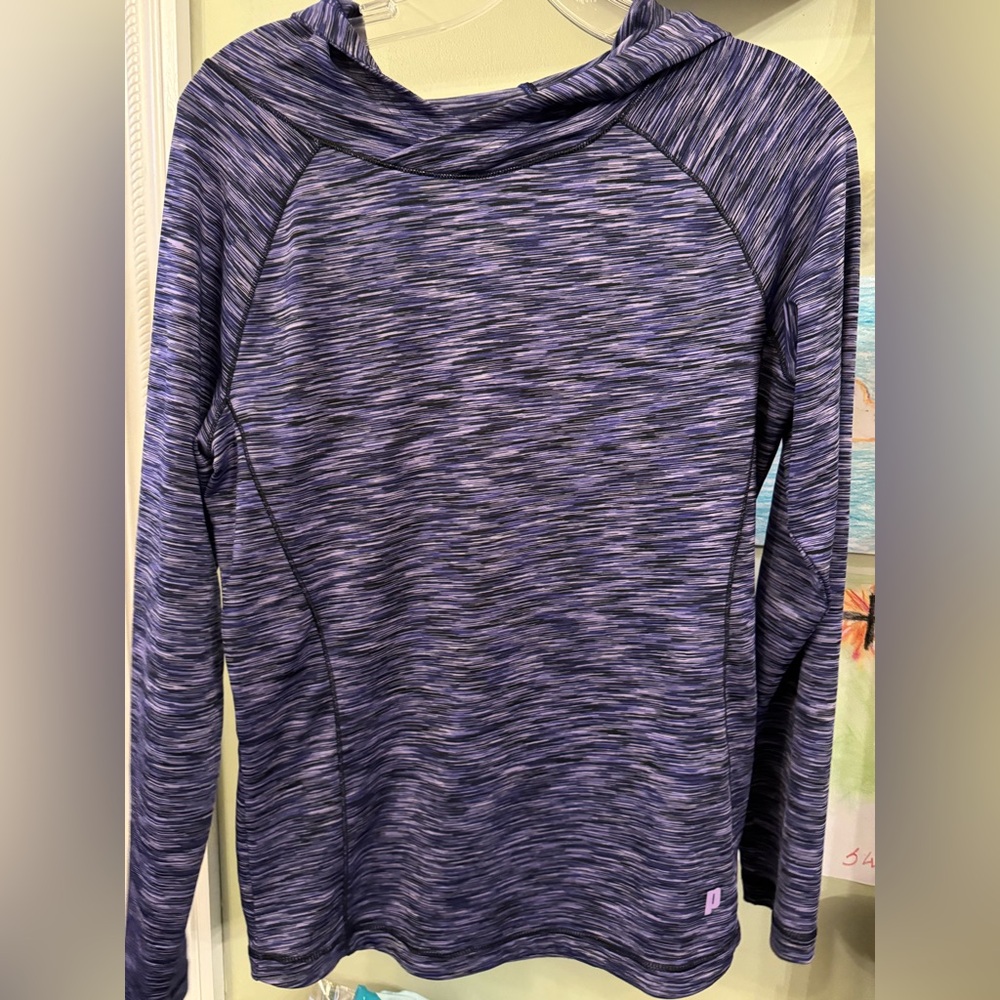Prince Purple Striped Athletic Hoodie
